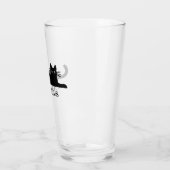 Verre Chat noir frais de Kitty personnalisé (Gauche)