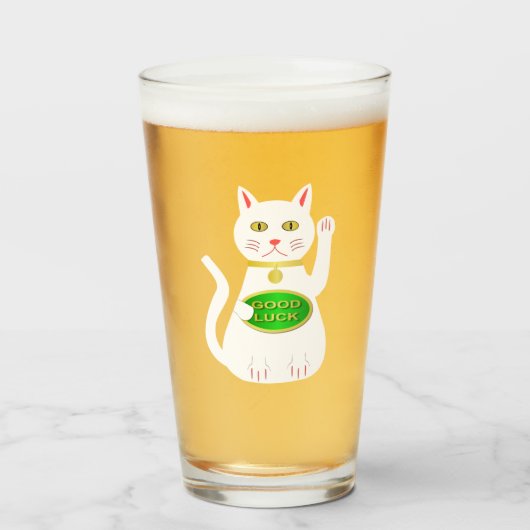 Verre Chat Oriental Lucky (Devant (rempli))