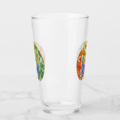 Verre Chat psychédélique - Trippy Feline Art (Gauche)