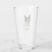 Verre Chat triste (Dos)