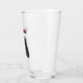 Verre Chats âmes sœurs rouge noir (Gauche)