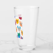 Verre Chats aquarelles et amis (Gauche)