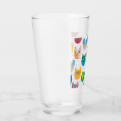 Verre Chats aquarelles et amis (Droite)