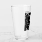 Verre Chats blancs en noir (Droite)