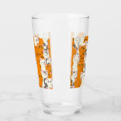 Verre Chats blancs et gingembre motif yeux verts yeux bl (Gauche)