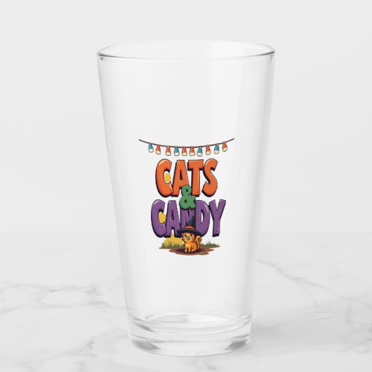 Verre Chats & Bonbons (Devant)