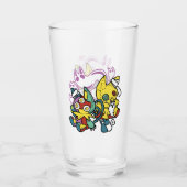 Verre Chats déplaisants Halloween Art : Paw-sitly Fright (Devant)