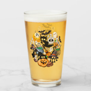 Verre Chats drôles de Halloween Fête