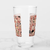 Verre chats japonais Ukiyo-e Funny kitty (Gauche)