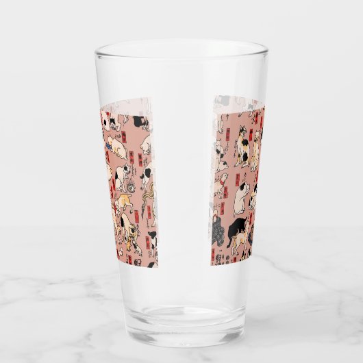 Verre chats japonais Ukiyo-e Funny kitty (Droite)