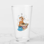 Verre Chats, Livres et Café Cute (Devant)