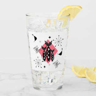Verre Chats rétro Starburst atomique moderne milieu du