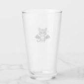Verre chatte brodée T-shirt classique (Dos)