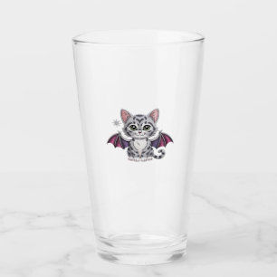 Verre chatte brodée T-shirt classique