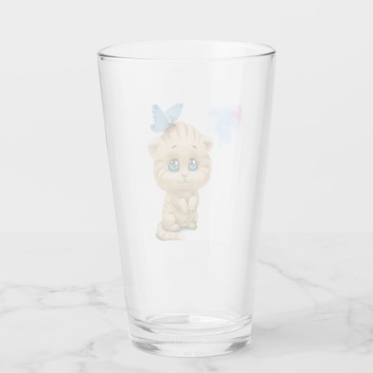 Verre chatte mignonne (Dos)