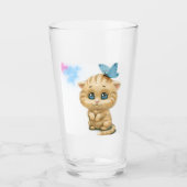 Verre chatte mignonne (Devant)