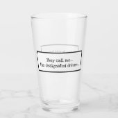 Verre Chauffeur Drôle Désigné Superhero Typographie (Dos)