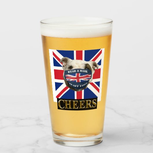 VERRE CHEERS BULLDOG (Devant (rempli))