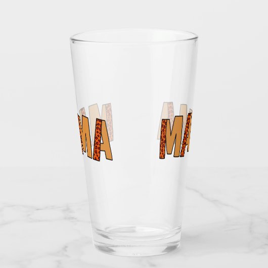 Verre Cheetah Print Leopard Maman (Gauche)