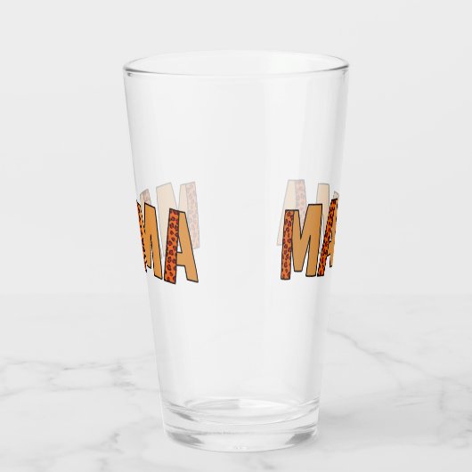 Verre Cheetah Print Leopard Maman (Droite)