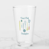 Verre Chef Chef Bière personnalisée (Devant)