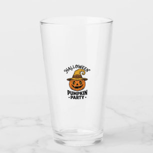 Verre Chemise de citrouille d'Halloween Chapeau de sorci