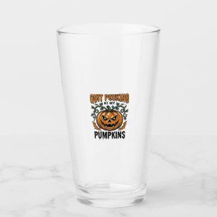 Verre Chemise de citrouille d'Halloween Gravure vintage