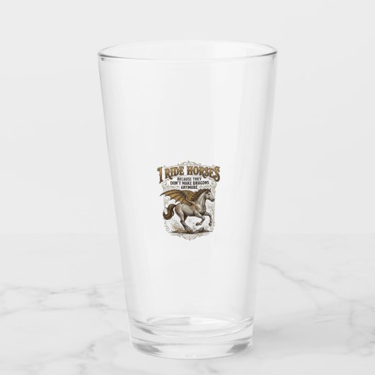 Verre Chemise de conception de cavalier de fantaisie de (Devant)
