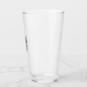 Verre Chemise de conception de gravure vintage effrayant (Gauche)