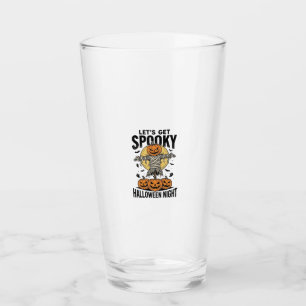 Verre Chemise Épouvantail Citrouille Graphique Halloween
