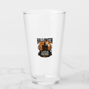 Verre Chemise Halloween Vintage Maison Hantée Quotidien