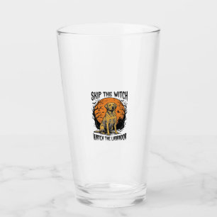 Verre Chemise Labrador Halloween avec avertissement de c