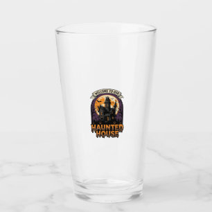 Verre Chemise Maison Hantée Vintage Halloween Bienvenue