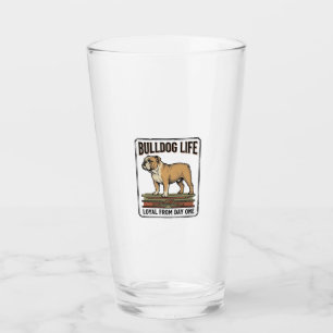 Verre Chemise pour amateur de Bouledogue Art de chien gr