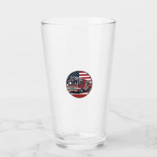 Verre Chemise vectorielle Cercle Drapeau Américain Camio