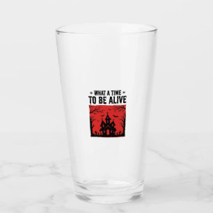 Verre Chemise Vintage Halloween Haunted House Quelle épo