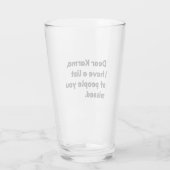 Verre Cher Karma (Dos)