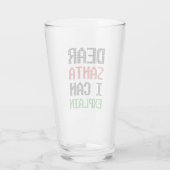 Verre Cher Père Noël, je peux vous expliquer Christmas N (Dos)