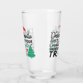 Verre Cher Père Noël Laissez simplement votre carte de c (Gauche)