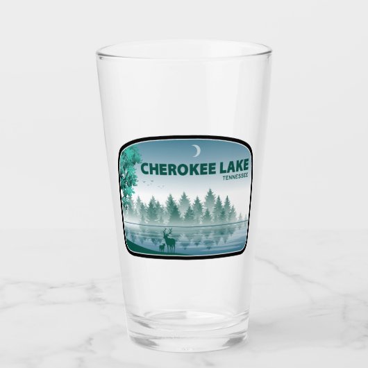 Verre Cherokee Lake Tennessee Deer (Devant)