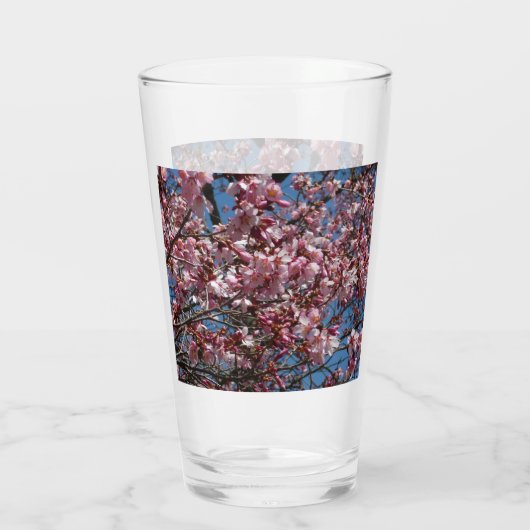 Verre Cherry Blossoms et Blue Sky Spring Floral (Dos)