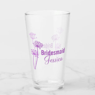 Verre Chervil design floral moderne graphique violet mar