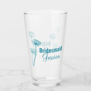 Verre Chervil moderne fleur graphique mariage faveur