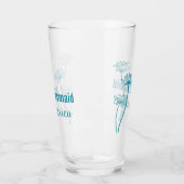 Verre Chervil moderne fleur graphique mariage faveur (Gauche)