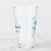 Verre Chervil moderne fleur graphique mariage faveur (Droite)