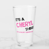 Verre Chéryl chose que tu ne comprendrais pas (Devant)