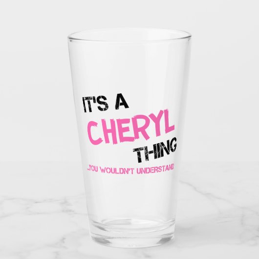 Verre Chéryl chose que tu ne comprendrais pas (Devant)