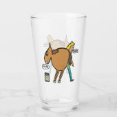 Verre Cheval à l'eau (Dos)