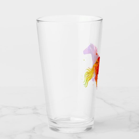 Verre Cheval coloré (Droite)