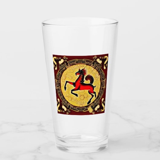 Verre Cheval de feu (Devant)